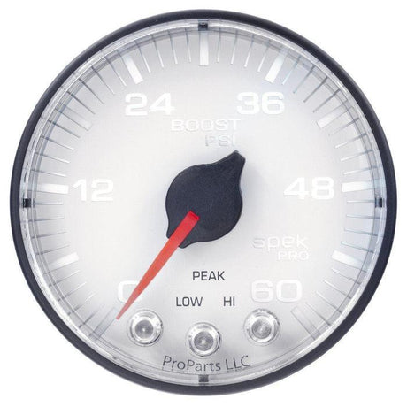 2003-2009 Cummins 5.9L/6.7L Spek-Pro White and Black Pillar Triple Gauge Kit (P73002)
