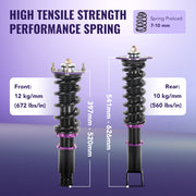 Coilovers For 2003-2013 Infiniti G35/G37x/M35x/M45x AWD 4PCS Flashark
