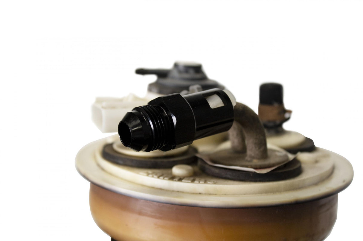 2003-2018 Cummins 5.9L/6.7L 3/8 Inch Quick Connect to -8AN Male Adapter for OEM Sending Unit (FPE-QUCON-OE-38)