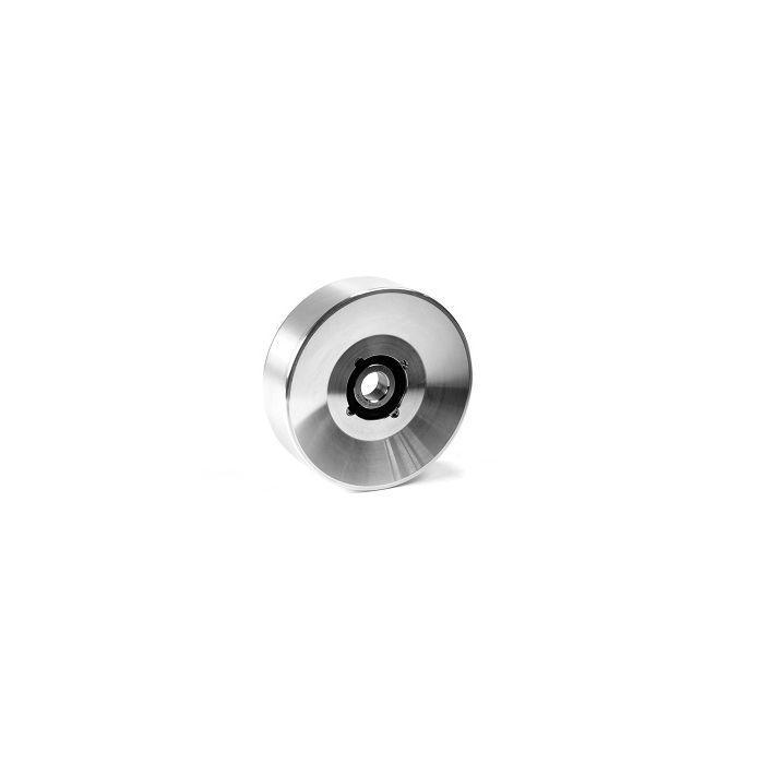 2003-2018 Cummins 5.9L/6.7L Upper Fan Idler for use with Electric Water Pumps Bare Aluminum Finish (FPE-34658-AL)