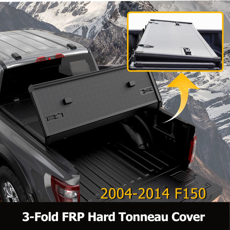 Trucktok 2004-2014 Ford F150 6.5FT Hard Tri-Fold Tonneau Cover Truck Bed Pickup TruckTok