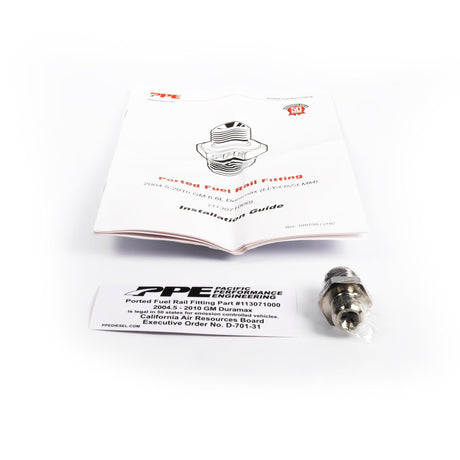 2004.5-2010 Duramax PPE Ported Fuel Rail Fitting (113071000)