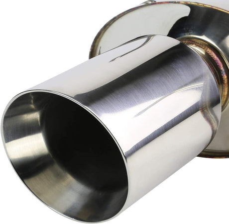 2005-2007 Chevy Cobalt & Pontiac G5 2.2L DOHC Stainless Steel Catback Exhaust System w/ 3.5-inch Muffler Rolled Tip Flashark