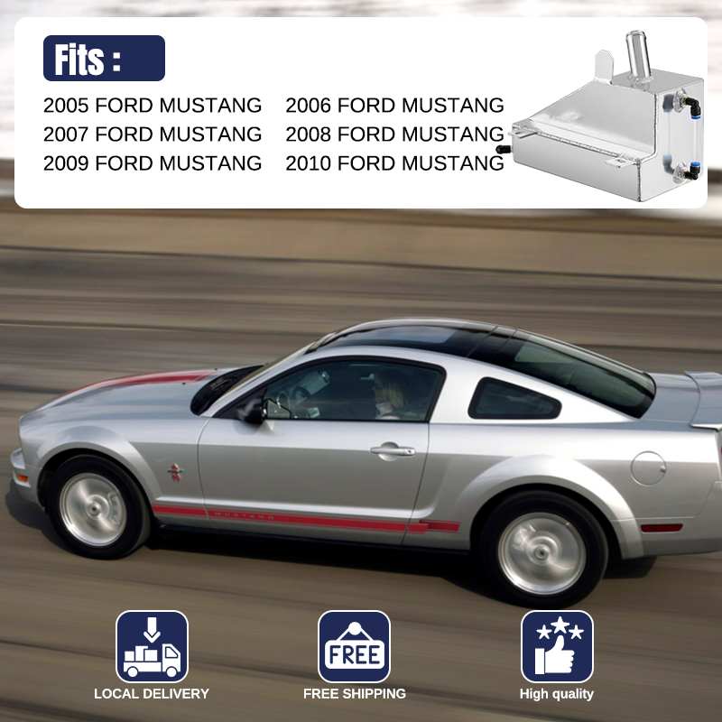 2005-2010 Ford Mustang Aluminum Coolant Reservoir