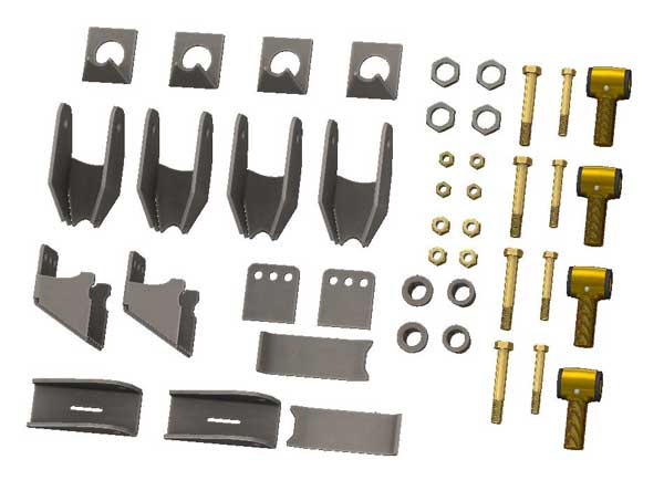 2005-2022 Superduty Dana 60 Front Parallel 4 Link Swap Kit