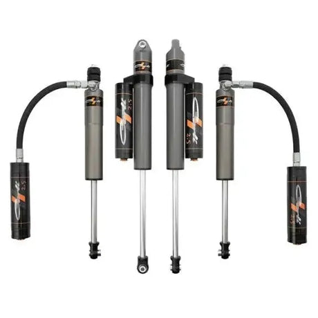 2005-2024 Powerstroke Carli Pathfinder 2.5 Level Height Remote Shocks & Reservoir Mounts (CS-FLVLSPKG-CS25RR-A)