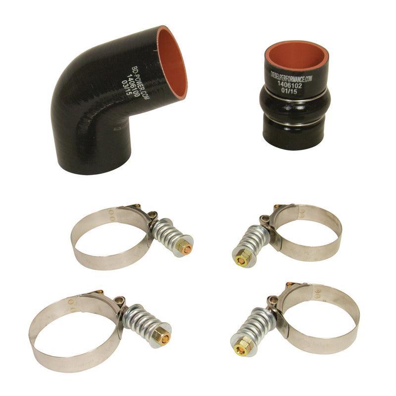 2006-2010 Duramax LBZ/LMM BD Diesel Intercooler Hose & Clamp Kit Driver's Side (1046277)