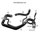 2006-2010 Duramax LLY/LBZ/LMM Performance Silicone Upper & Lower Coolant Hose Kit (119020200)