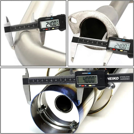 2006-2011 Honda Civic 4-Door Sedan Catback Exhaust System Burnt Muffler Tip N1 series Flashark