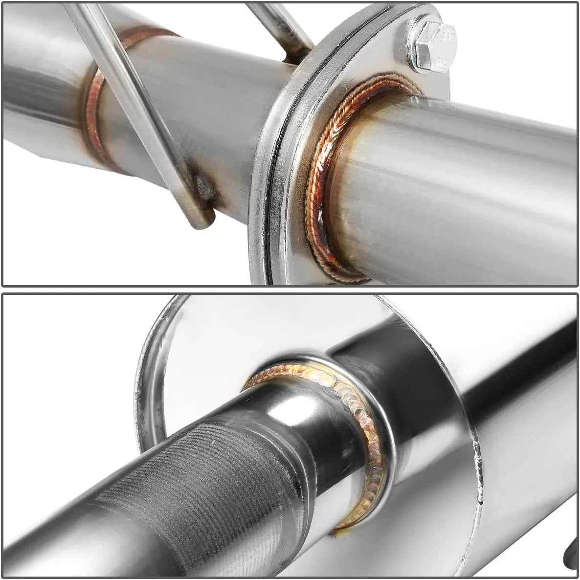 2006-2011 Honda Civic 4-Door Sedan Catback Exhaust System Burnt Muffler Tip N1 series Flashark