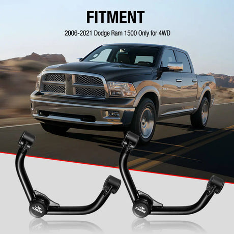 2006-2022 Dodge RAM 1500 4WD Lifted Front Upper Control Arms 2 Inch-4 Inch Flashark