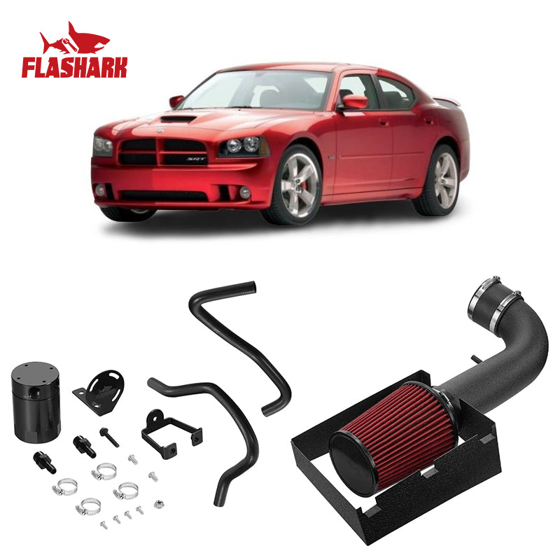 Cold Air intake kit for 2005-2008 Dodge Magnum / 2006-2010 Charger / 2008-2010 Challenger / 2006-2010 Chrysler 300 5.7L 6.1L V8 V8 Flashark