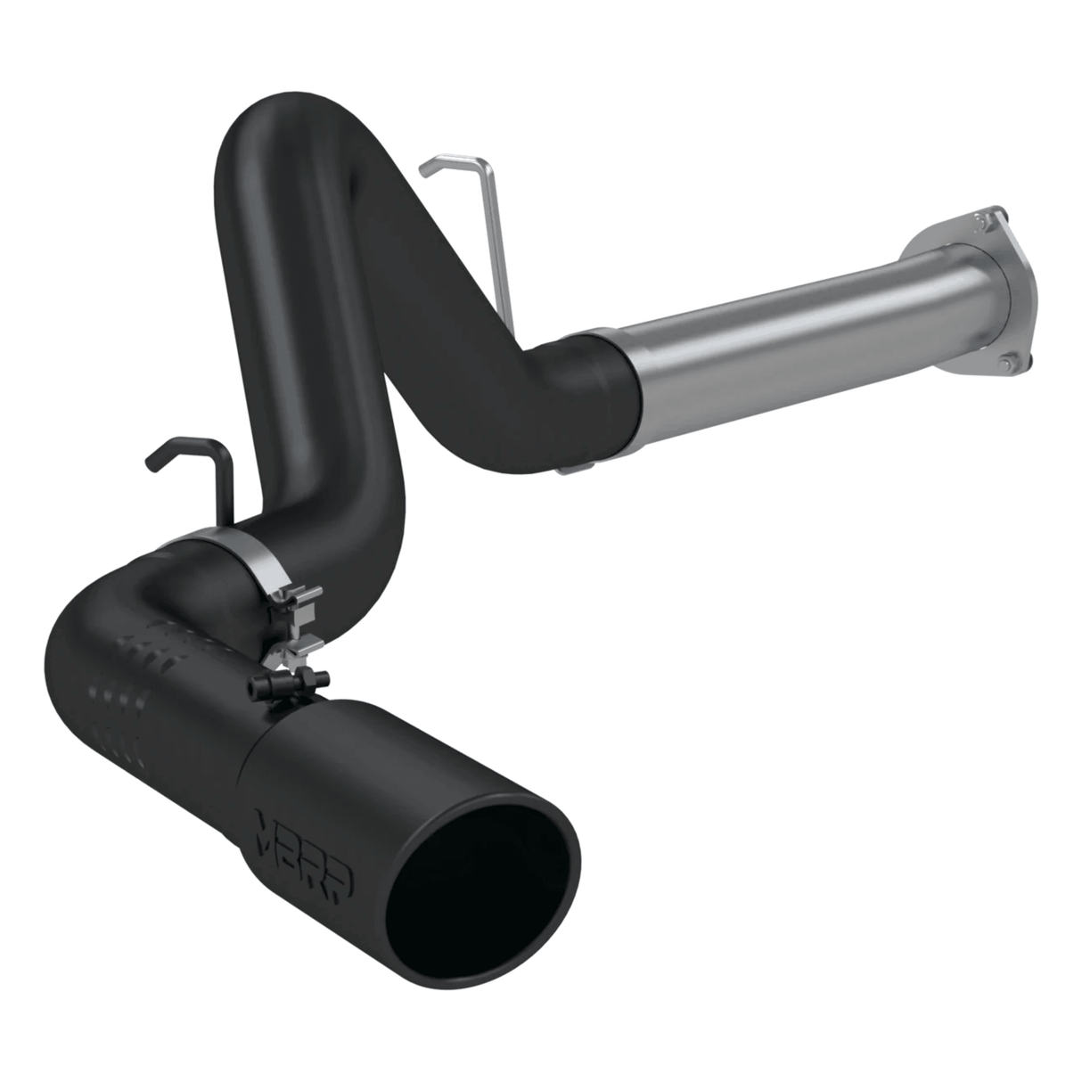 2007-2010 Duramax LMM Black Coated 4" DPF Back Exhaust (S6026BLK)