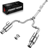 2007-2012 Nissan Altima V6 4 Inches Rolled Muffler Tip Catback Exhaust System Flashark