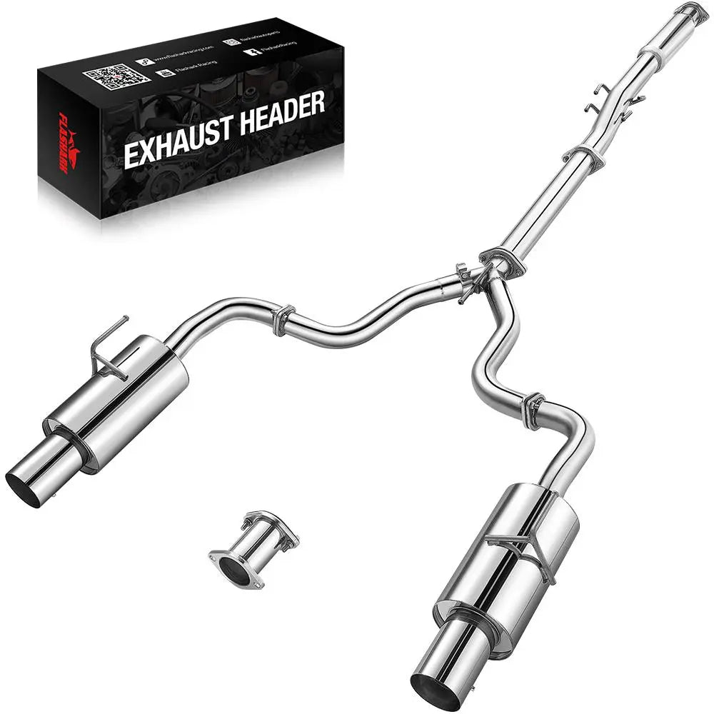 2007-2012 Nissan Altima V6 4 Inches Rolled Muffler Tip Catback Exhaust System