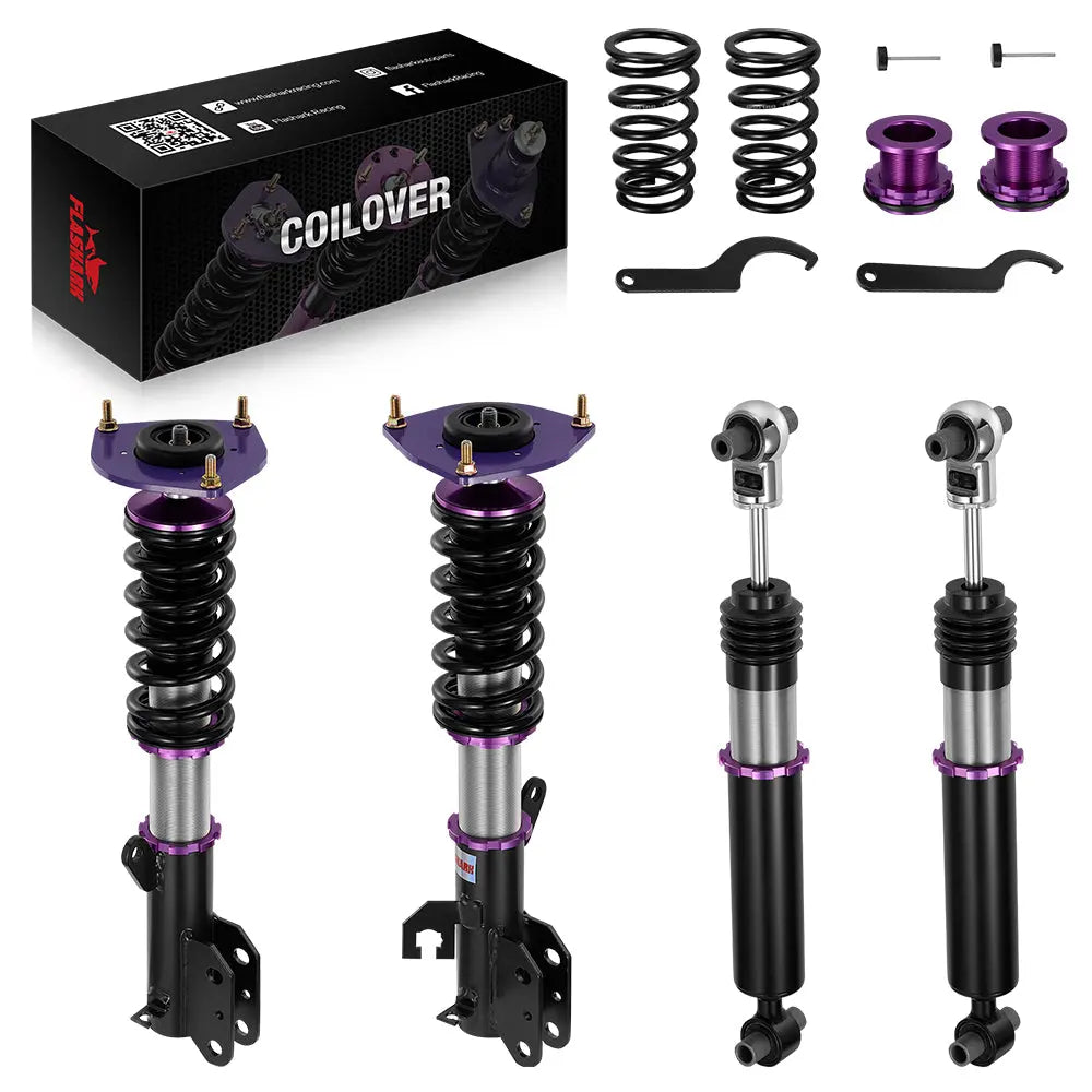2007-2012 Nissan Sentra 32-Way Damping Coilover Shock Absorbers Struts | Flashark Flashark