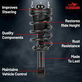2007-2013 Chevy GMC Sierra 1500 4WD Front Strut and Spring Assembly 2PCS Flashark
