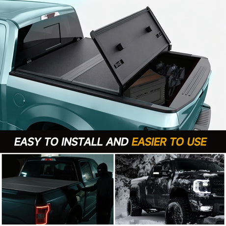 Trucktok 2007-2013 Chevy Silverado Sierra 5.8FT 3-Fold Hard Bed Tonneau Cover TruckTok