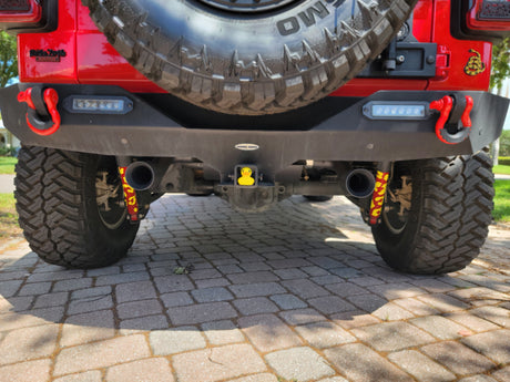 2007-2017 Jeep Wrangler JK (3.6L / 3.8L) & 2018-2023 Jeep Wrangler JL (2.0L / 3.6L) Axle-Back Exhaust System Flashark
