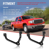 2007-2018 Chevrolet Chevy Silverado GMC Sierra Yukon 1500 Cadillac Lifted Front Upper Control Arms 2 Inch-4 Inch