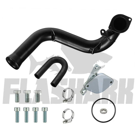 For 2007.5-2010 6.6L Chevy Silverado GMC Sierra Duramax LMM Diesel EGR Delete Kit (Upgraded) Flashark