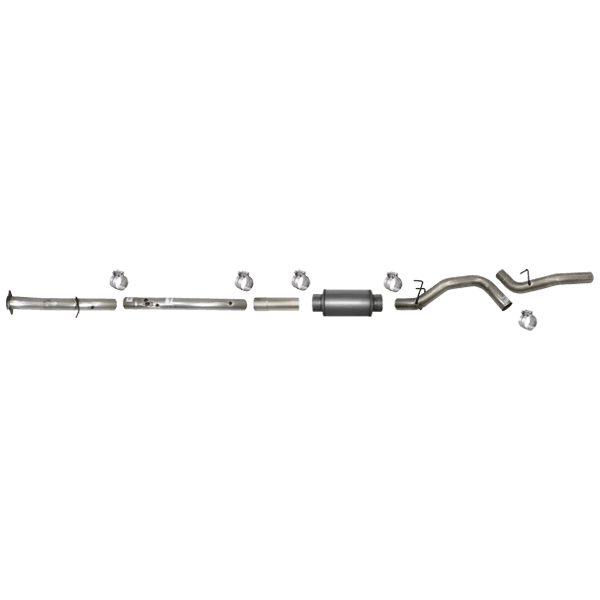 2008-2010 Powerstroke 6.4L 5" Downpipe Back Exhaust System No Bungs (FLO-632NB)