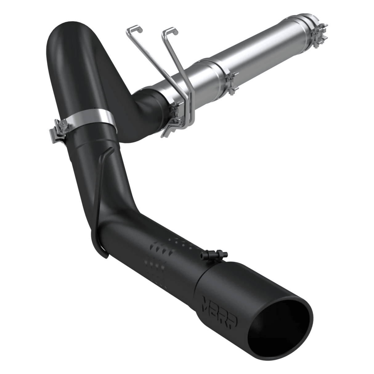 2008-2010 Powerstroke 6.4L Black Coated 4" DPF Back Exhaust (S6242BLK)