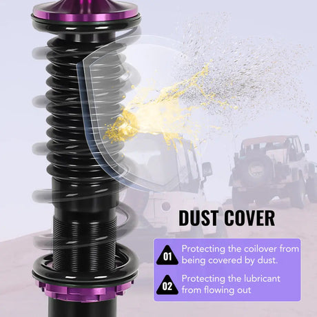 For 2008-2012 Honda Accord Coilover Shock Absorbers Struts 4PCS Flashark