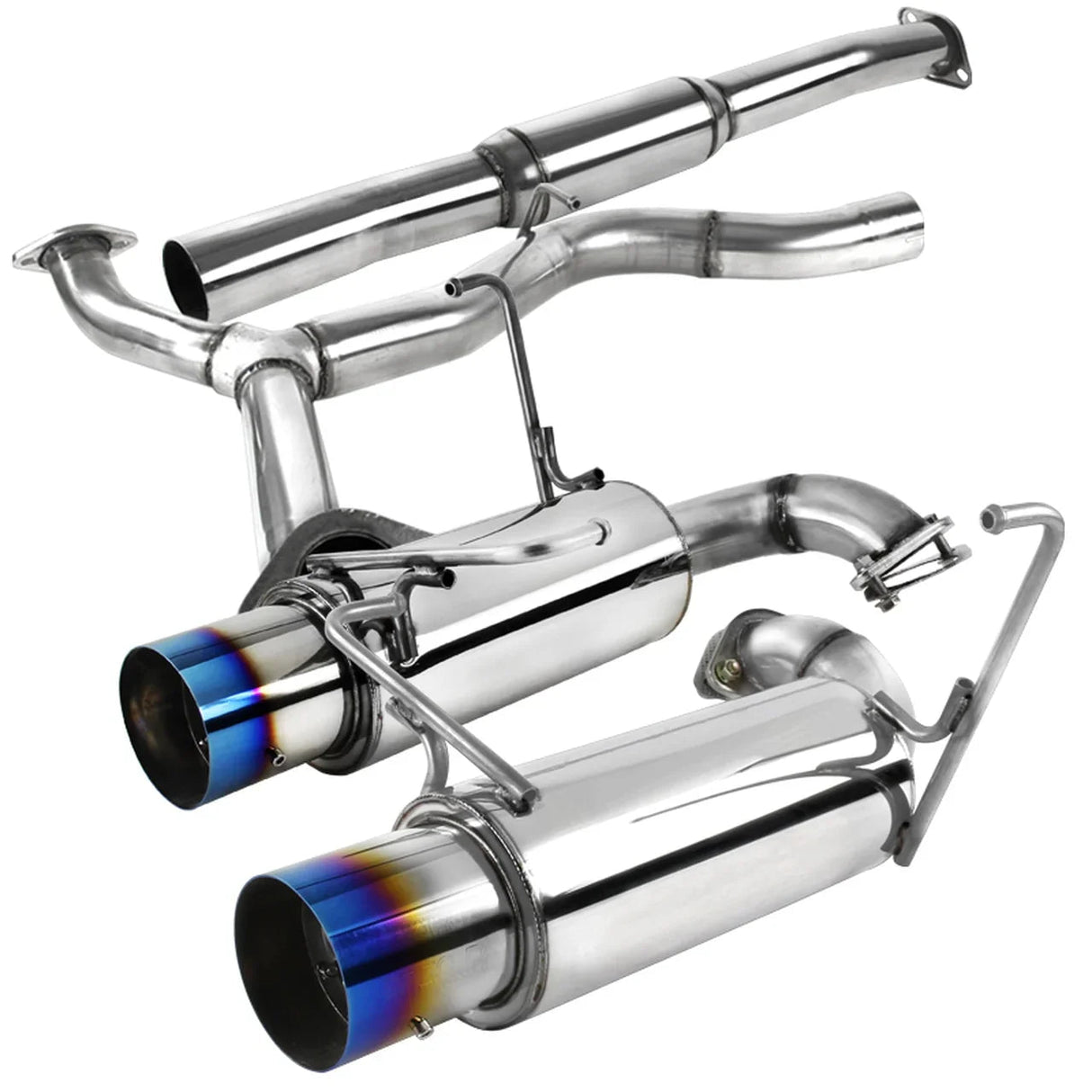 2008-2014 Subaru Impreza WRX STI Catback Exhaust System w/ N1 Dual Burnt Tip Flashark