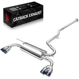 2009-2014 Hyundai Genesis Coupe 2.0L Catback Exhaust System w/ N1 Burnt Quad Tip