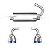 2009-2014 Hyundai Genesis Coupe 2.0L Catback Exhaust System w/ N1 Burnt Quad Tip Flashark