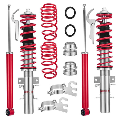 2009 - 2017 Volkswagen VW Polo Typ 6R and 6C 1.2, 1.4, 1.6, 1.4 TDi, 1.6TDi Coilover Shock Absorbers Struts 4PCS Flashark