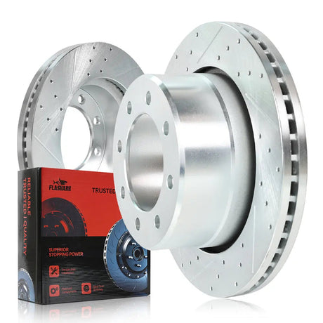 For 2009-2018 Dodge Ram 2500 3500 Brake Rotors and Pads Kit - Front and Rear Flashark