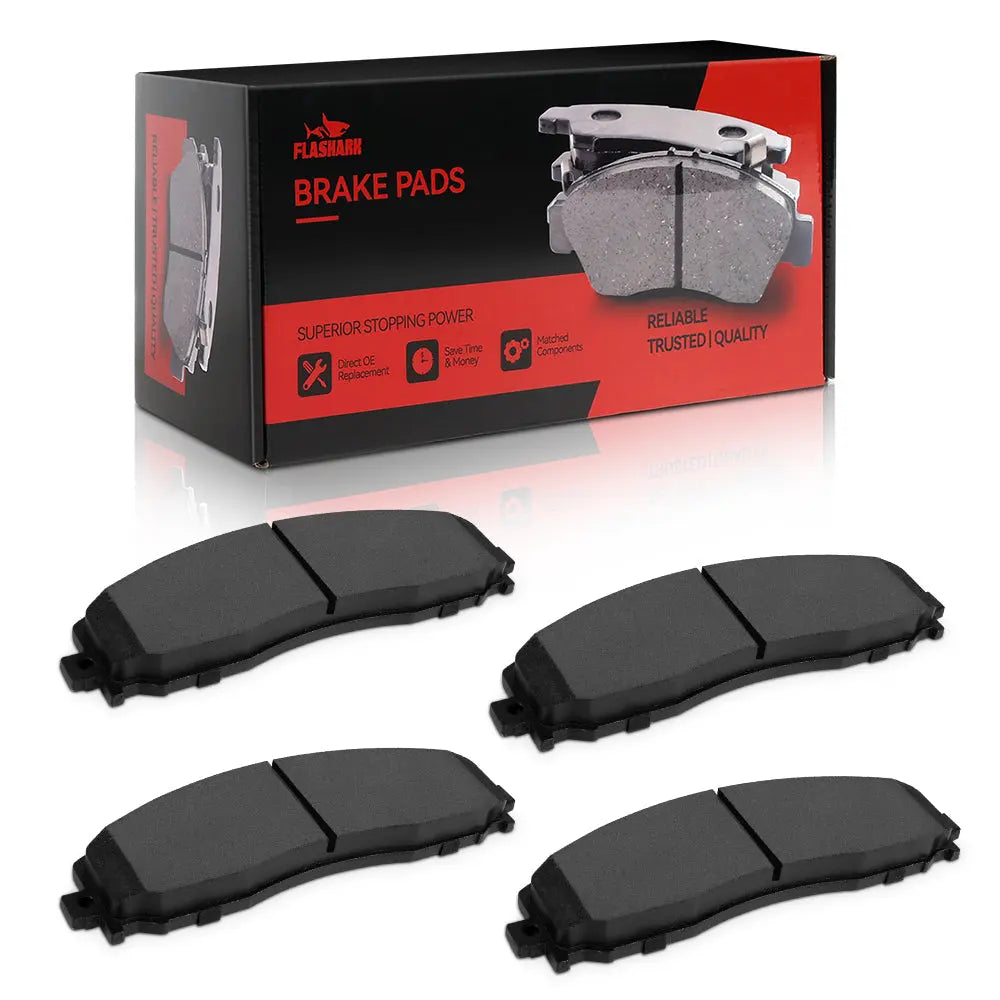 For 2009-2018 Dodge Ram 2500 3500 Brake Rotors and Pads Kit - Front and Rear Flashark
