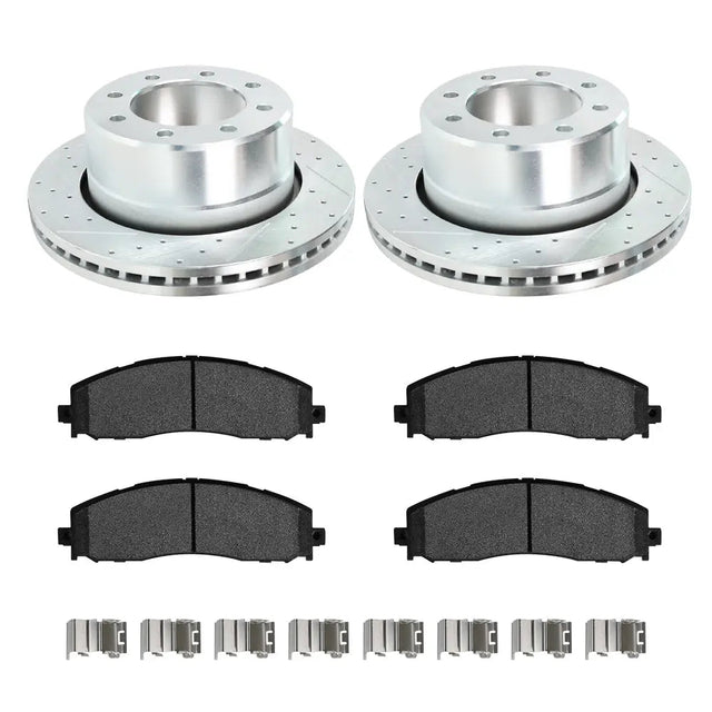 For 2009-2018 Dodge Ram 2500 3500 Brake Rotors and Pads Kit - Front and Rear Flashark