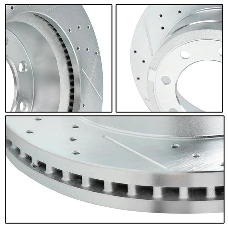 For 2009-2018 Dodge Ram 2500 3500 Brake Rotors and Pads Kit - Front and Rear Flashark