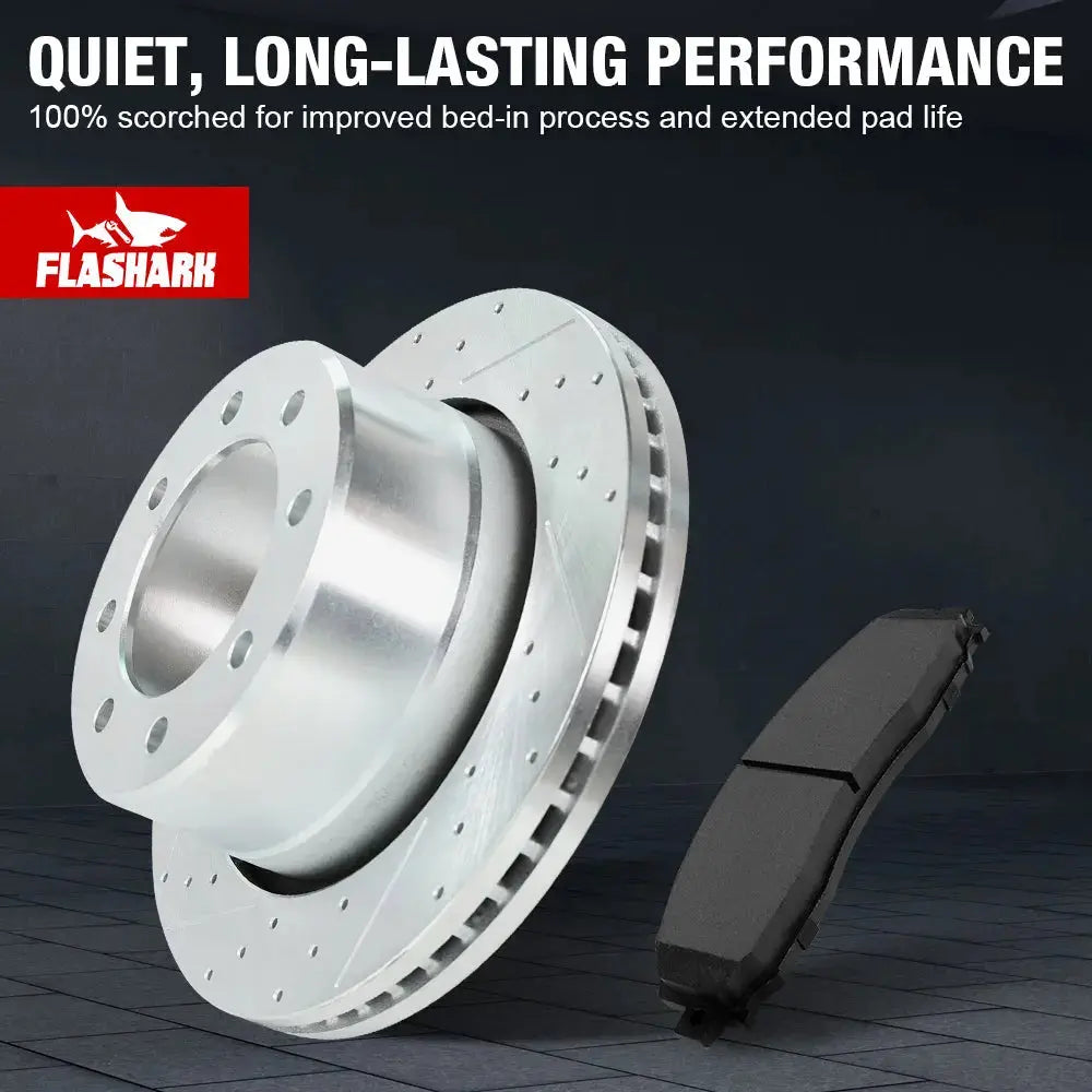 For 2009-2018 Dodge Ram 2500 3500 Brake Rotors and Pads Kit - Front and Rear