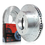 For 2009-2018 Dodge Ram 2500 3500 Brake Rotors and Pads Kit - Front and Rear Flashark