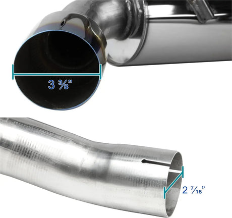 2010-2015 Chevrolet Chevy Camaro Catback Exhaust w/ N1 Burnt Tip 3.6L V6 2DR