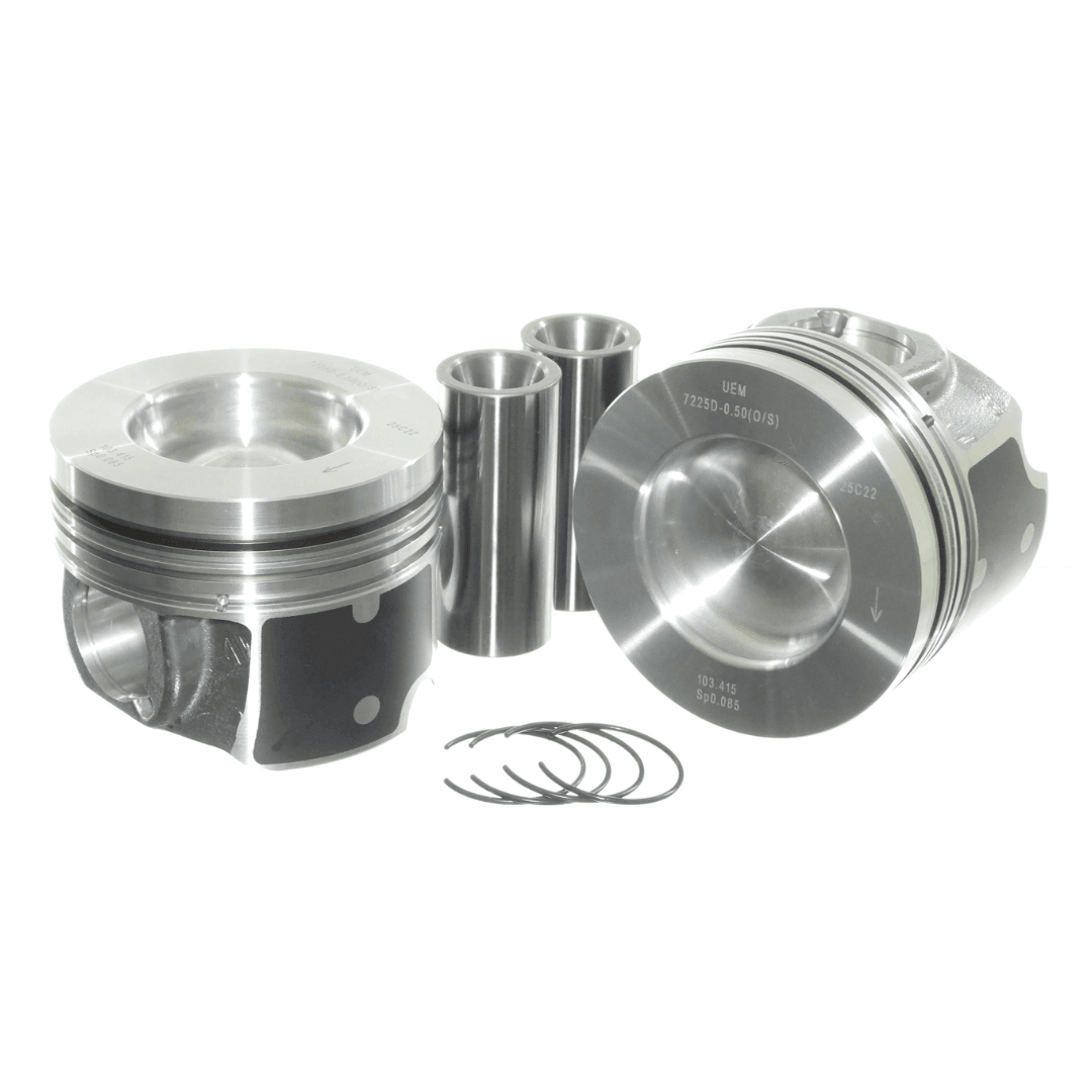 2010-2017 Duramax LML/LGH Dualoy Reduced Compression Height Piston & Ring Kit (7235DKT)