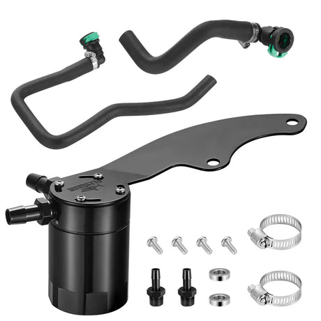 Baffled Oil Catch Can Kit for 2011-2014 Ford Mustang GT Flashark