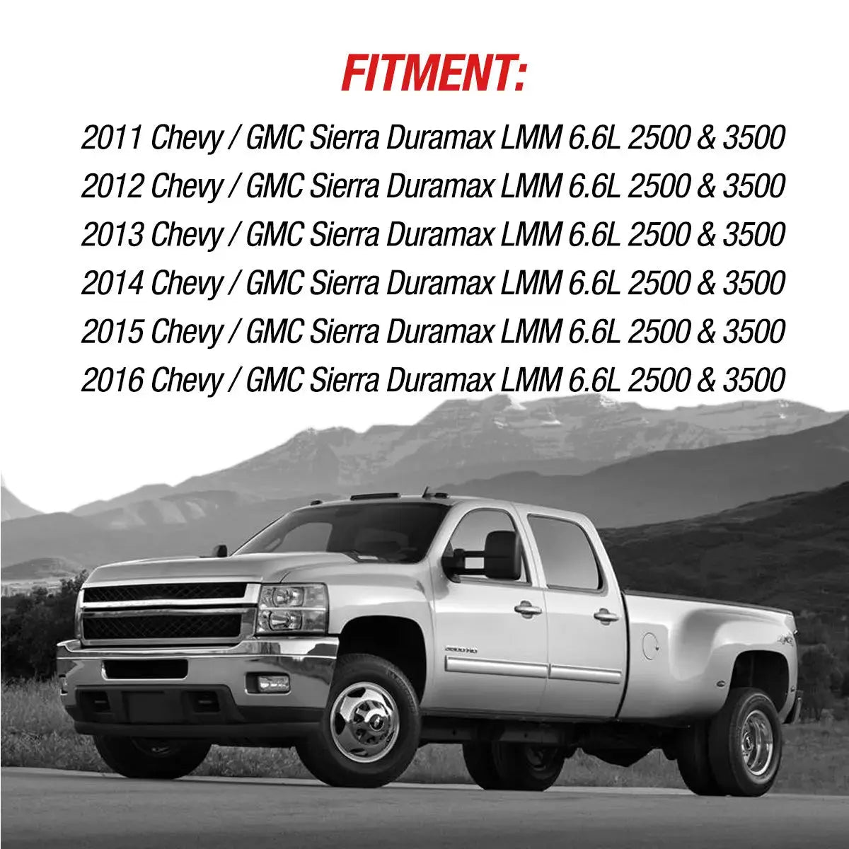 2011-2016 Chev /GMC Sierra 6.6L Duramax Diesel LML EGR Delete Kit with Valve Cooler