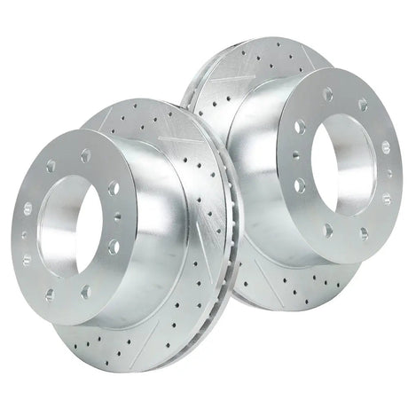 2011-2019 Chevy Chevrolet Silverado GMC Sierra 2500 3500 Disc Brake Rotors - Front and Rear Flashark
