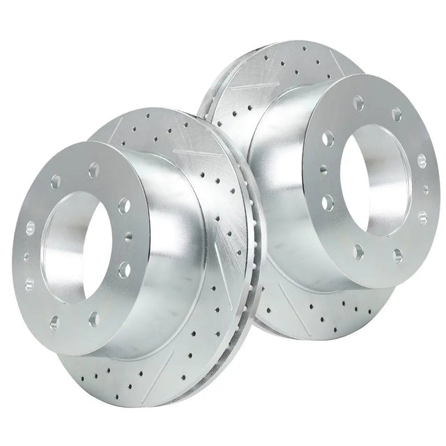 2011-2019 Chevy Chevrolet Silverado GMC Sierra 2500 3500 Disc Brake Rotors - Front and Rear Flashark