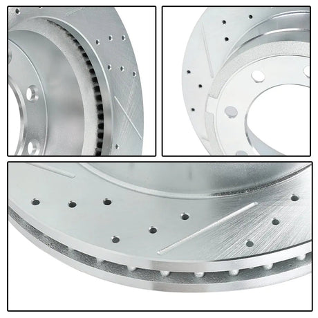2011-2019 Chevy Chevrolet Silverado GMC Sierra 2500 3500 Disc Brake Rotors - Front and Rear Flashark