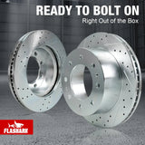 2011-2019 Chevy Chevrolet Silverado GMC Sierra 2500 3500 Disc Brake Rotors - Front and Rear Flashark