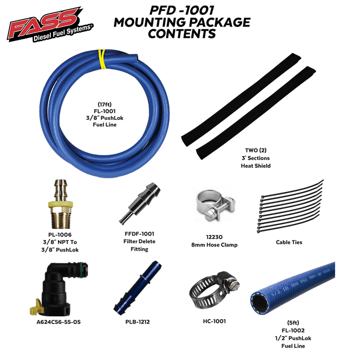 2011-2019 Powerstroke 6.7L Fuel Filter Delete Kit (PFD1001)