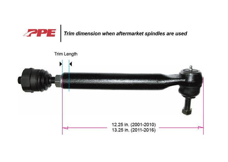 2011-2024 Duramax Stage 3 Forged Tie Rods (158031511)