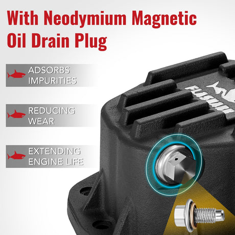 Aluminum Engine Oil Pan 3.6L for 2011-2024 Jeep Grand Cherokee &Dodge Durango丨 2012-2018 RAM 1500 Flashark