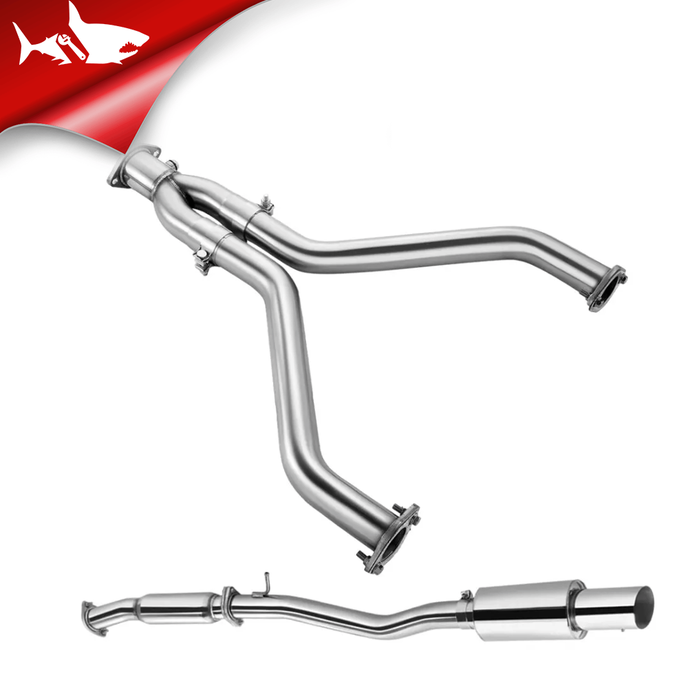 3 Inches Single Tip Cat-Back Exhaust for 2009-2020 Nissan 370Z Flashark